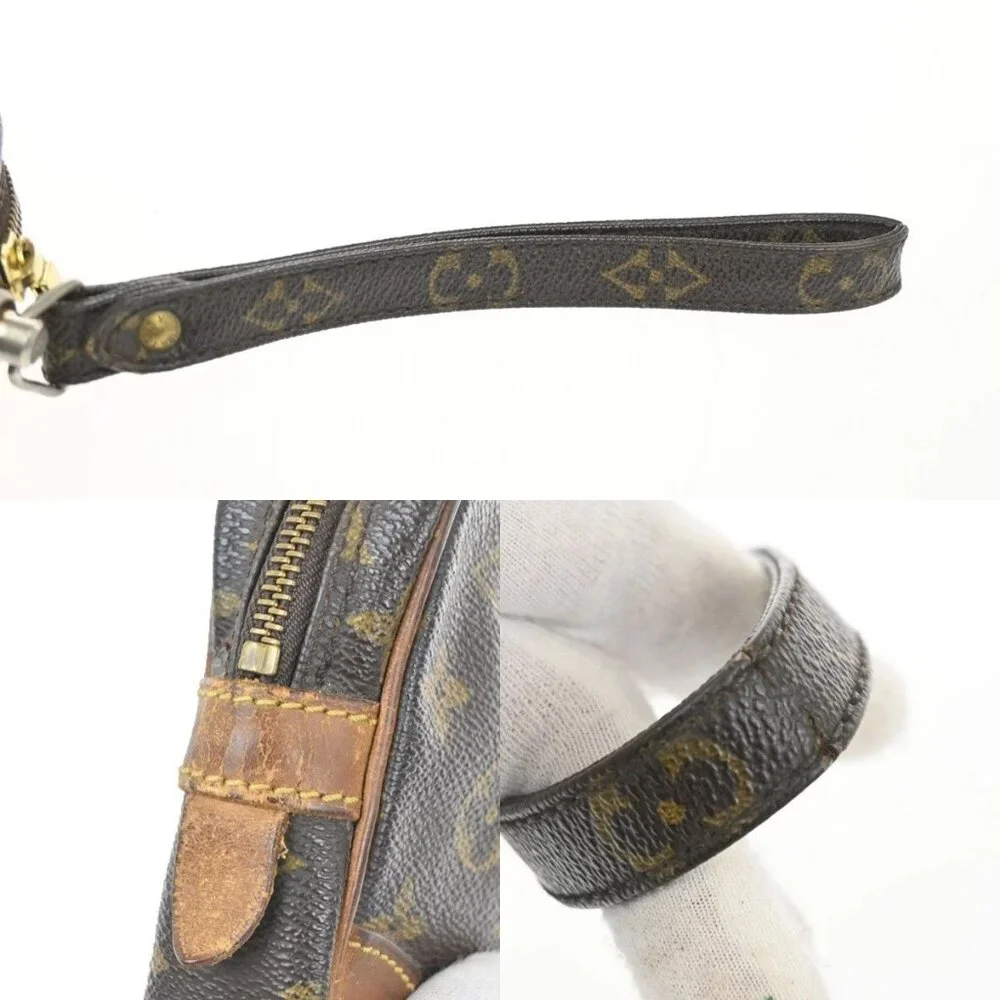 LOUIS VUITTON Marly Dragonne PM Clutch Hand Bag Monogram Leather M51827 04KC150 - Picture 7 of 14